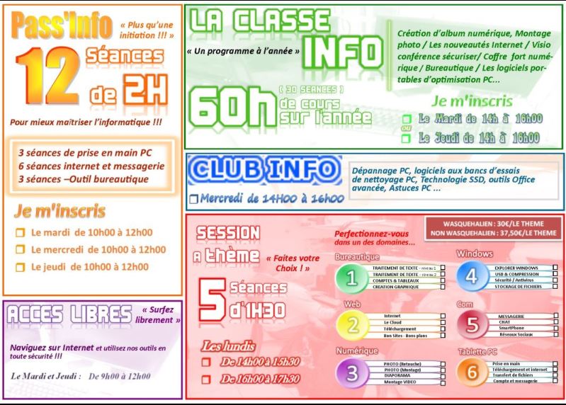 Activités informatiques à l’Orée du Golf (suite)