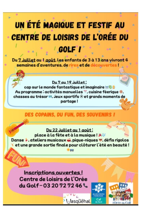 Cet été à l’Orée du Golf…