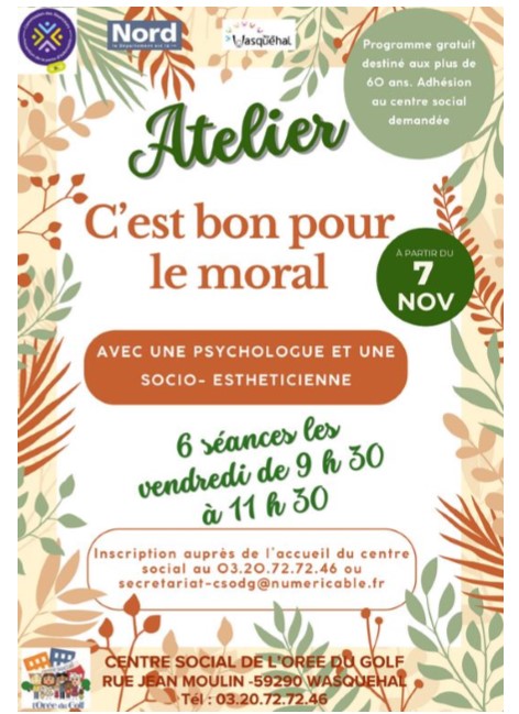 C’est bon pour le moral !