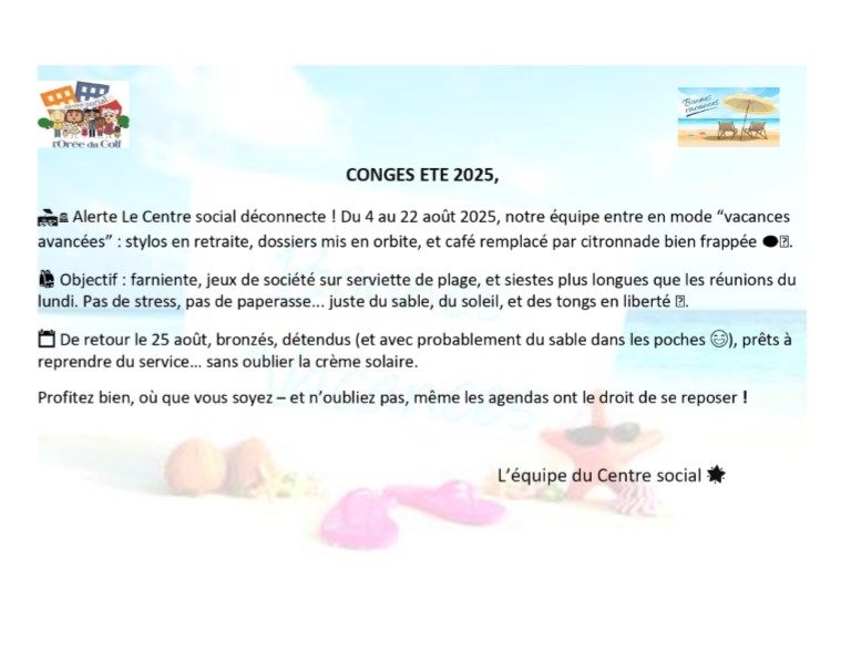 Tous en vacances !