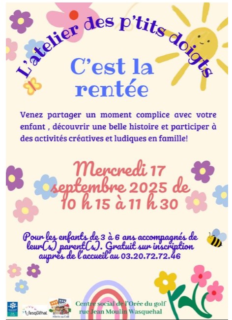 L’atelier des petits doigts…